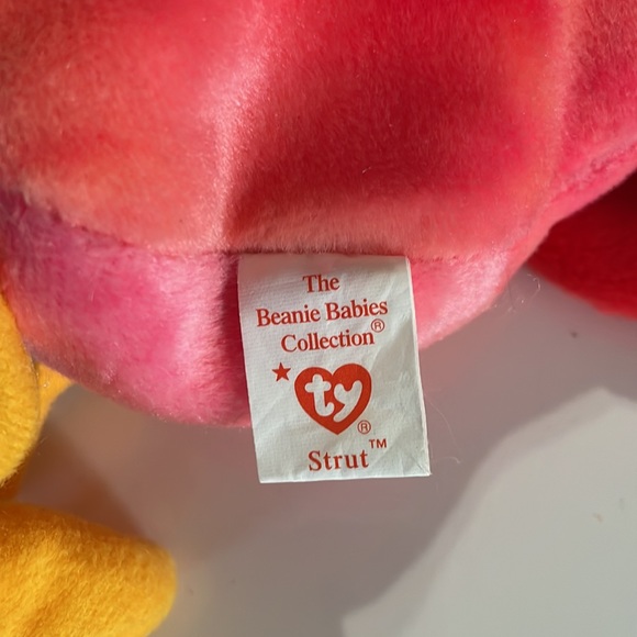TY Beanie Baby * Strut the Rooster * Date of birth: March 8, 1996 - Picture 6 of 12